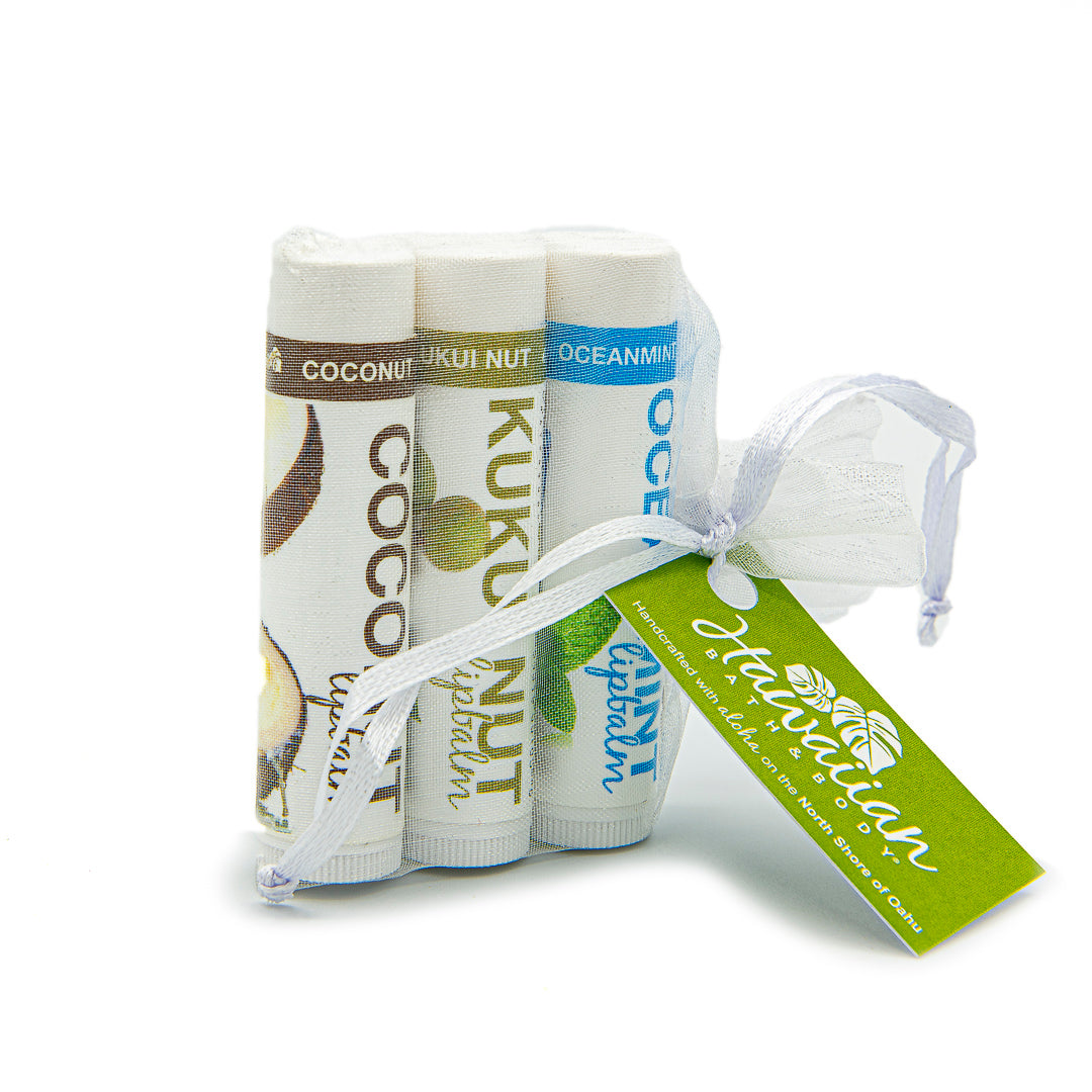 Natural Lip Balms Trio Gift Set - Hawaiian Bath & Body®