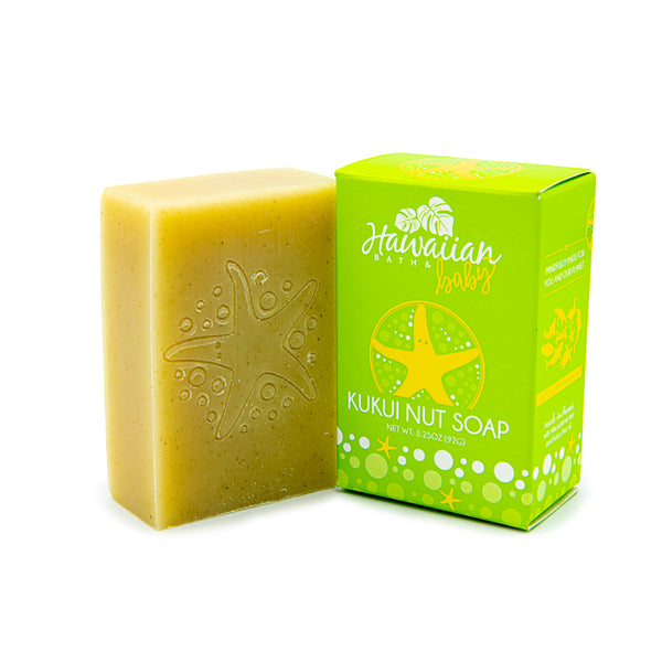 Kukui Oil Natural Soap for Eczema and Dry Skin by Hawaiian Bath