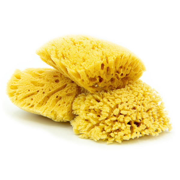 Stack Blue Yellow Sponges Isolated On Stock Photo 70761082