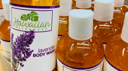 up close image of Natural Lavender Body Wash